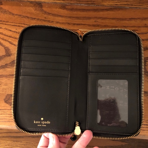 Kate Spade double zip wallet Black - Picture 2 of 4